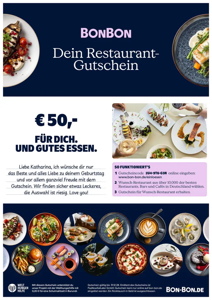 Bon en PDF A4